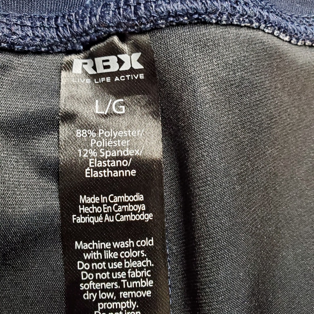 RBX Leggings Navy Blue Geometric Print Women's Size L - Picture 8 of 8